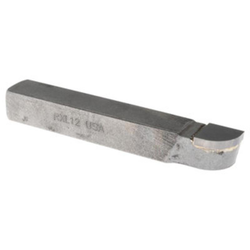 Accupro 3-1/2 Inch Long, 3/8 Inch Radius, Left Hand, Convex, RXL Style Radius Cutting Tool Bit 1/2 Inch Long Tip, 1/8 Inch Thick, 1/2 Inch Shank Square, Carbide Tip ACC-RXL12 – 02702017