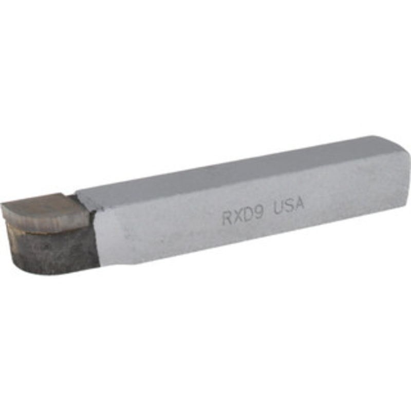 Accupro 3-1/2 Inch Long, 9/32 Inch Radius, Right Hand, Convex, RXD Style Radius Cutting Tool Bit 1/2 Inch Long Tip, 1/8 Inch Thick, 1/2 Inch Shank Square, Carbide Tip ACC-RXD9 – 02701787