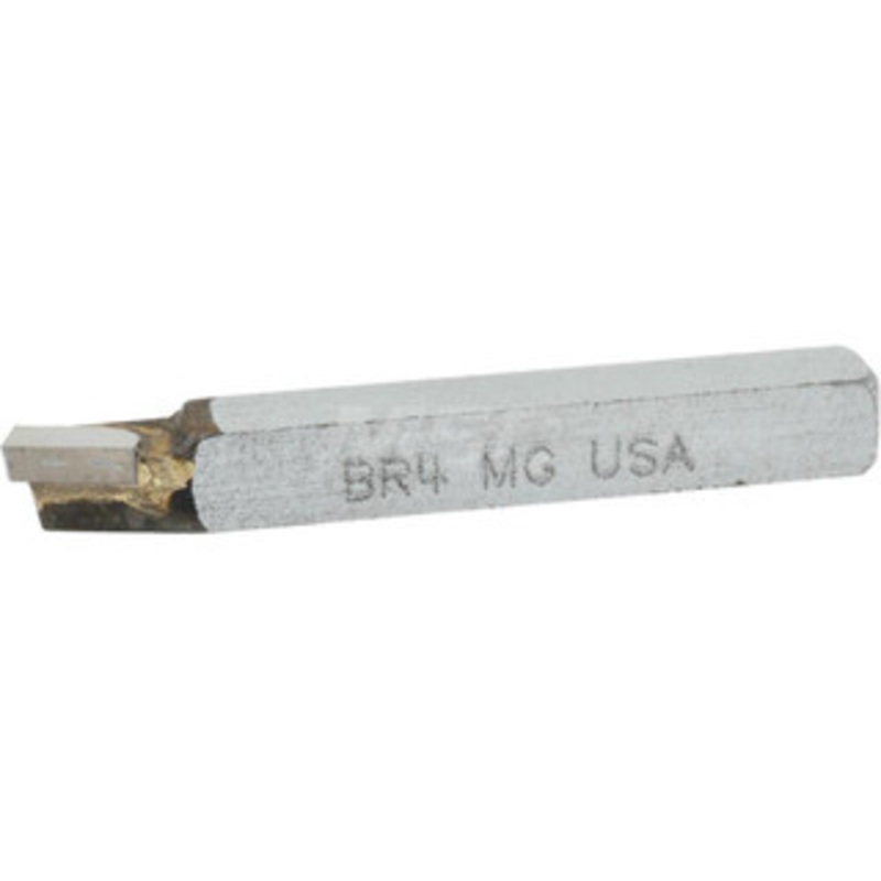 Accupro Single Point Tool Bit: 1/4” Shank Width, 1/4” Shank Height, Micrograin Solid Carbide Tipped, RH, BR, Lead Angle Turning 2” OAL, 1/64” Nose Radius 200-MG – 80401029
