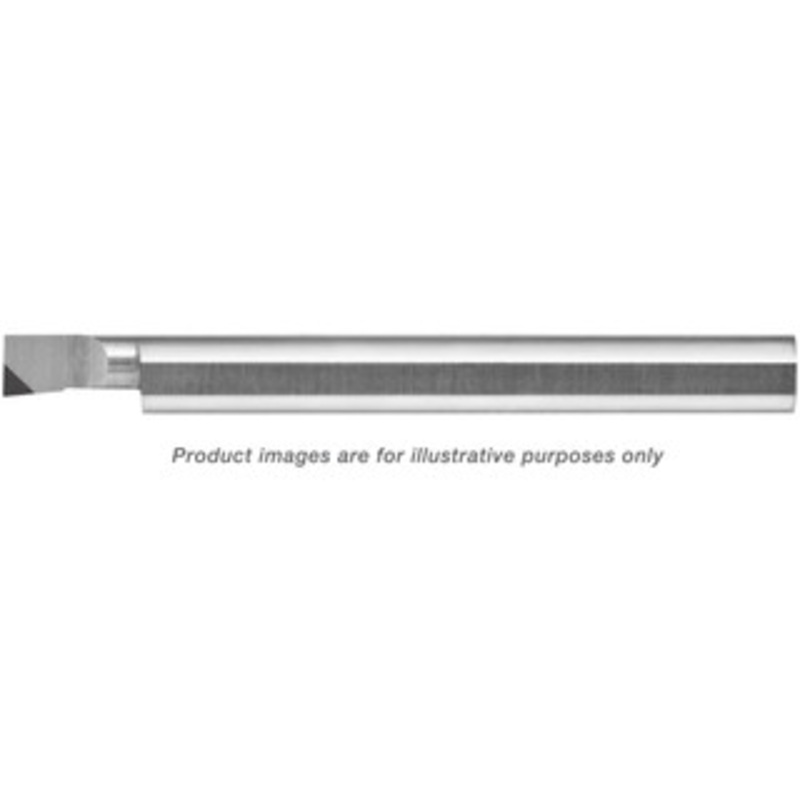 Scientific Cutting Tools Boring Bar: 0.3200 Min Bore Dia, 1.1000 Max Bore Depth, Right Hand, 3/8 Shank Dia, CBN-Tipped 2-1/2 OAL, 0.0040 Corner Radius CBN-B3201100 – 00798876