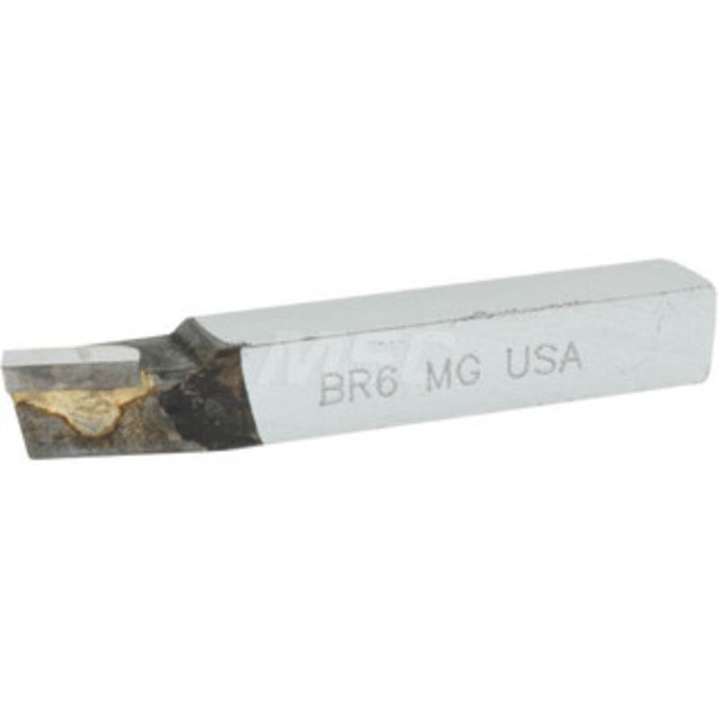 Accupro Single Point Tool Bit: 3/8” Shank Width, 3/8” Shank Height, Micrograin Solid Carbide Tipped, RH, BR, Lead Angle Turning 2-1/2” OAL, 1/64” Nose Radius 210-MG – 64336571