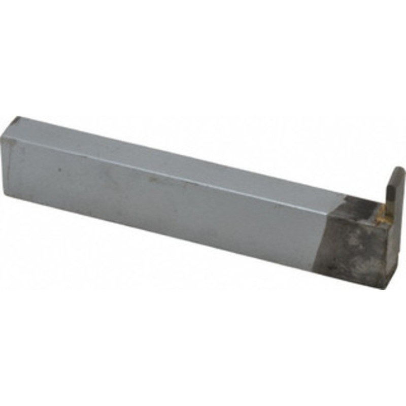 Accupro Single Point Tool Bit: 3/8” Shank Width, 3/4” Shank Height, Micrograin Solid Carbide Tipped, RH, GR, Cut-Off & Grooving GR-114F, Grade Micrograin, 0.114 Groove Width, 0.4 Depth of Cut ACC-GR114F – 84403138