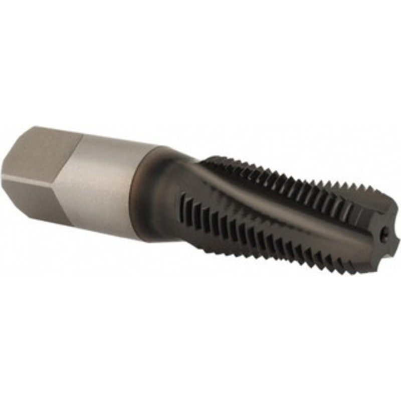 YG-1 1/4-18 NPTF, 15 Helix Angle, 4 Flutes, Hardslick, Vanadium High Speed Steel, Spiral Flute Pipe Tap Right Hand Flute, 9/16 Inch Shank Diameter, 0.421 Inch Square Size Q6400 – 91832675