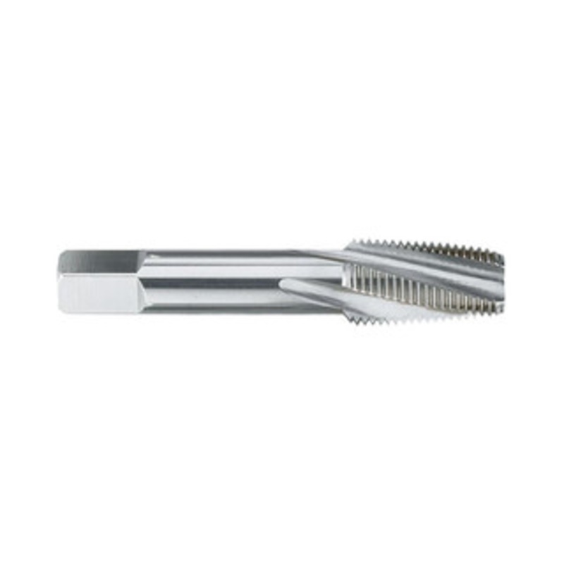 Balax 1/8-27 NPTF, 15 Helix, 4 Flutes, Bottoming Chamfer, Bright Finish, Cobalt, Spiral Flute Pipe Tap Right Hand Flute, 5/16 Shank Diam, 3/4 Thread Length, 0.222-0.259 Projection, 3/8 Square Size, 59912-000 – 32057499