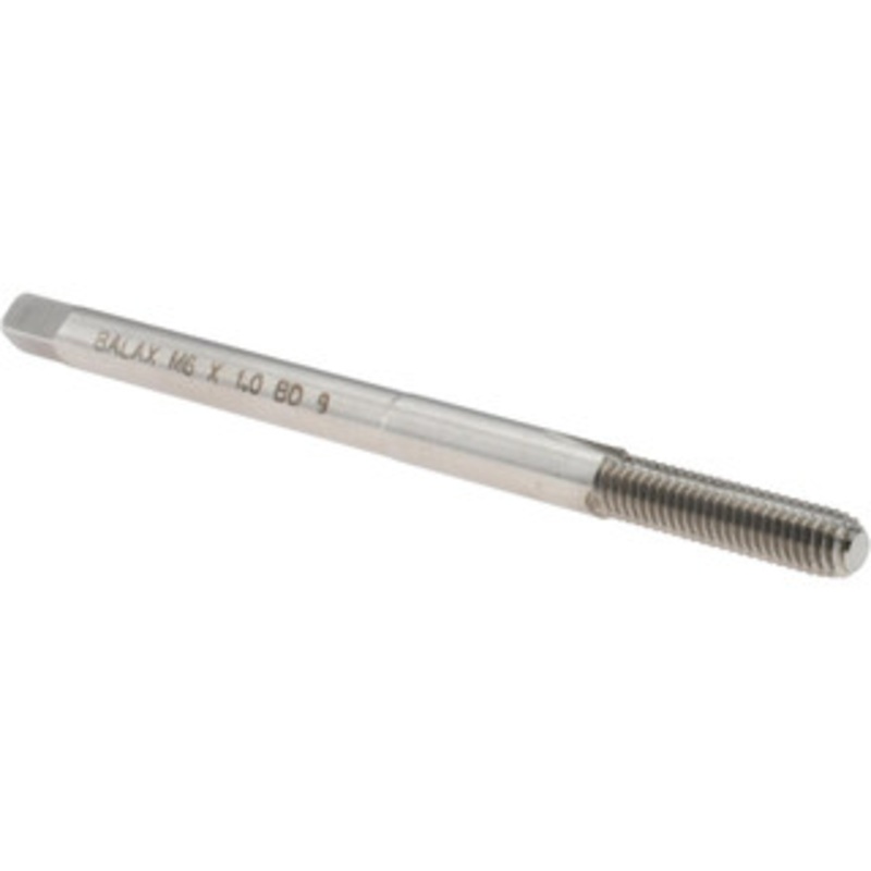 Balax Extension Tap: M6 x 1, D9, Bright/Uncoated, High Speed Steel, Thread Forming Bottoming, 4 OAL, 1 Thread Length, 6H Class of Fit 18409-010 – 49715741