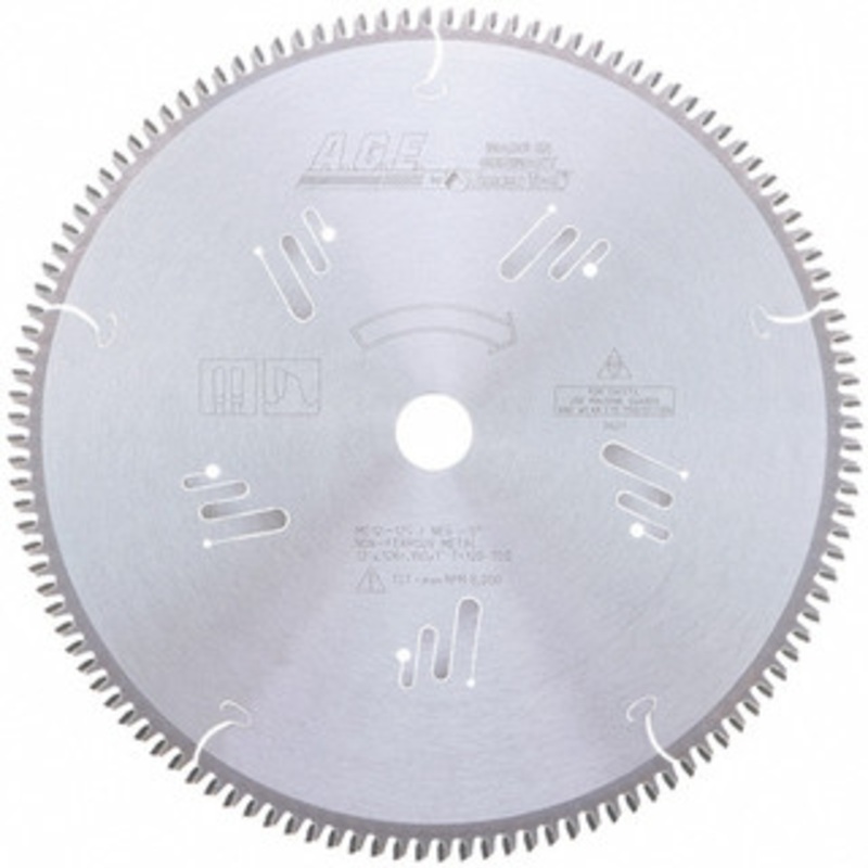 Amana Tool Wet & Dry Cut Saw Blade: 12 Dia, 1 Arbor Hole, 120 Teeth Aluminum & Non-Ferrous Metal, Round Arbor MD12-125 – 66639741