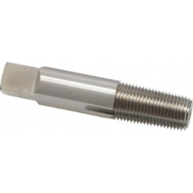 Balax 1/8-27 NPT, Bright Finish, High Speed Steel, Thread Forming Pipe Tap 2-1/8 Inch Overall Length, 3/4 Inch Thread Length, 7/16 Inch Shank Diameter, 3/8 Inch Square Length, 0.328 Inch Square Size, Series BXPT 02200-000 – 49720709