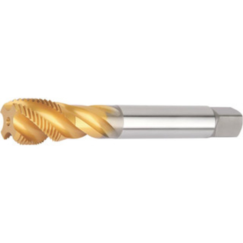 WIDIA Spiral Flute Pipe Taps, Thread Size (Inch): 1/4-19, Overall Length (Decimal Inch): 3.9400, Chamfer: Semi-Bottoming, Thread Standard: BSPP, Flute Direction: Right Hand, Helix Angle: 42 6058816 – 83112938