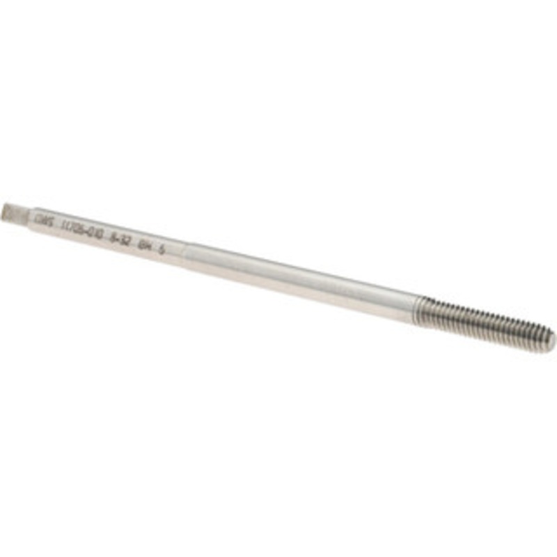 Balax Extension Tap: 8-32, H5, Bright/Uncoated, High Speed Steel, Thread Forming Bottoming, 4 OAL, 3/4 Thread Length, 2B Class of Fit 11705-010 – 49713548