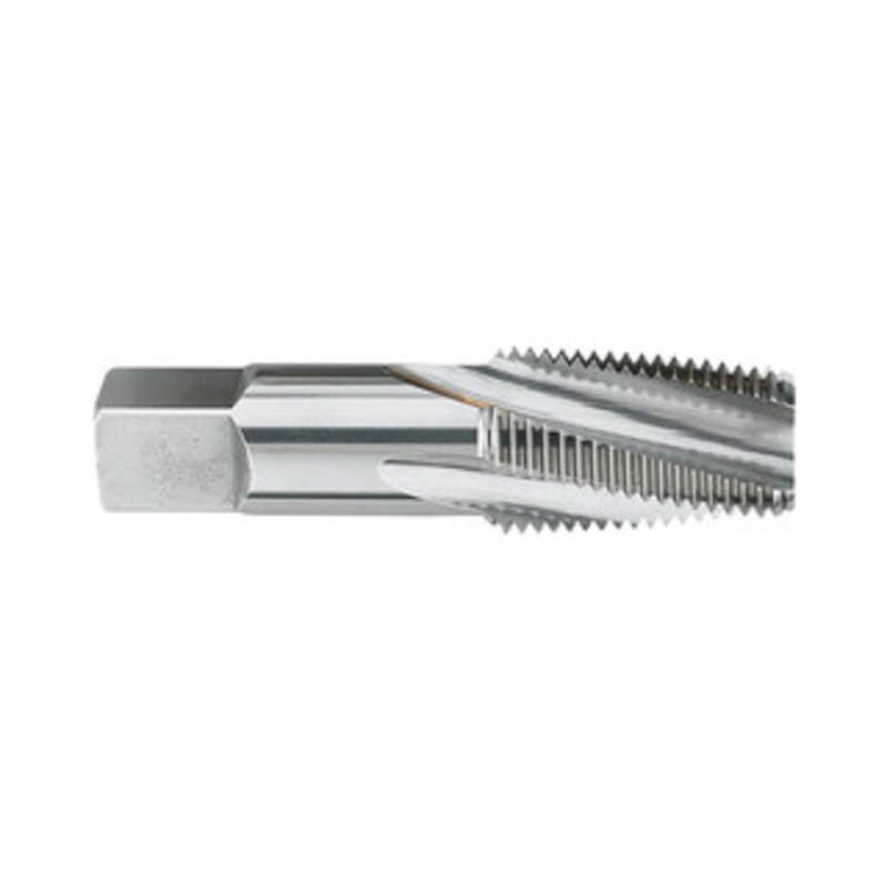 Balax 1/2-14 NPTF, 15 Helix, 4 Flutes, Bottoming Chamfer, Bright Finish, Cobalt, Spiral Flute Pipe Tap Right Hand Flute, 11/16 Shank Diam, 1-3/8 Thread Length, 0.429-0.500 Projection, 5/8 Square Size, 59952-000 – 32057440