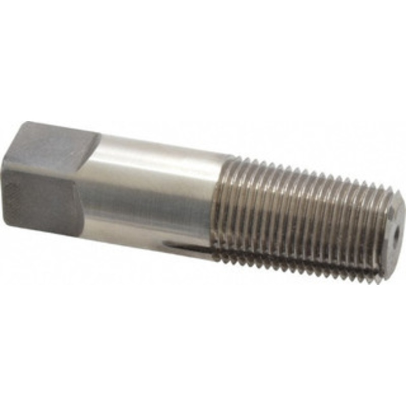 Balax 3/8-18 NPTF, Bright Finish, High Speed Steel, Thread Forming Pipe Tap 2-9/16 Inch Overall Length, 1-1/16 Inch Thread Length, 0.7 Inch Shank Diameter, 1/2 Inch Square Length, 0.531 Inch Square Size, Series BXPT 02410-000 – 49720832