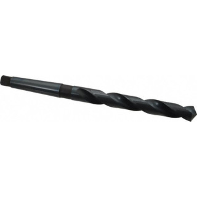 Chicago-Latrobe 23/32, 2MT 118 Point High Speed Steel Taper Shank Drill Bit Oxide Finish, 5-5/8 Flute Length, 9-1/2 OAL, Spiral Flute, Series 110 53146 – 81520462