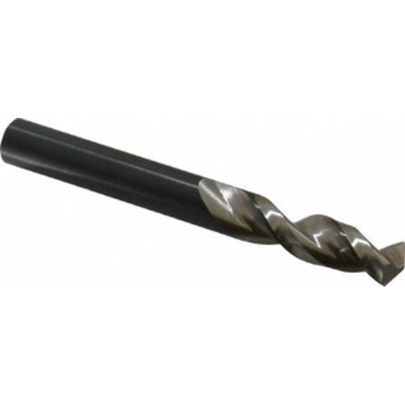 Walter Titex 0.368 130 Parabolic Flute Vanadium High Speed Steel Screw Machine Drill Bit Bright Finish, Right Hand Cut, 1-9/16 Flute Length, 3-5/16 OAL, Split Point, Straight Shank 5153734 – 01254853