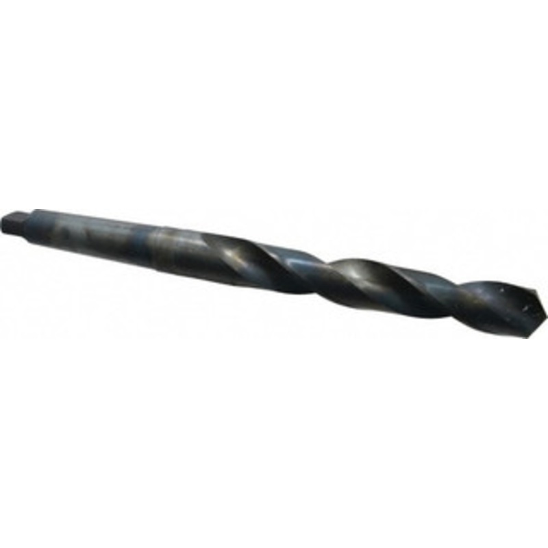 Chicago-Latrobe 1-5/16, 4MT 118 Point High Speed Steel Taper Shank Drill Bit Oxide Finish, 8-5/8 Flute Length, 14-1/4 OAL, Spiral Flute, Series 110 53184 – 81541203