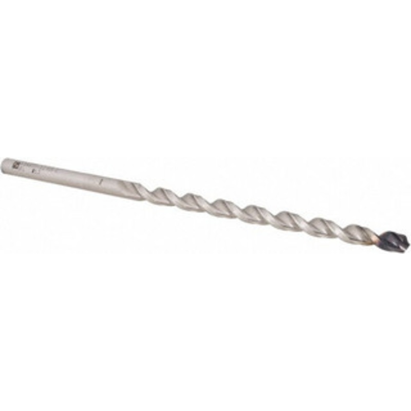 Walter Titex 5.2mm 130 Parabolic Flute Cobalt Taper Length Drill Bit Tinal Finish, 87mm Flute Length, 132mm OAL, Conical+U Point, Straight Shank, Series A1549TFP 5960906 – 41032343