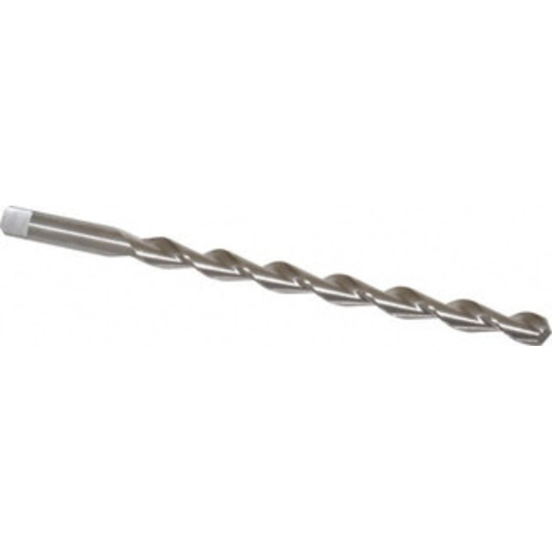 Chicago-Latrobe 3/8 135 Parabolic Flute High Speed Steel Taper Length Drill Bit Bright Finish, 5-3/8 Flute Length, 6-3/4 OAL, Split Point, Tanged Shank, Series 120DH 68824 – 80907249