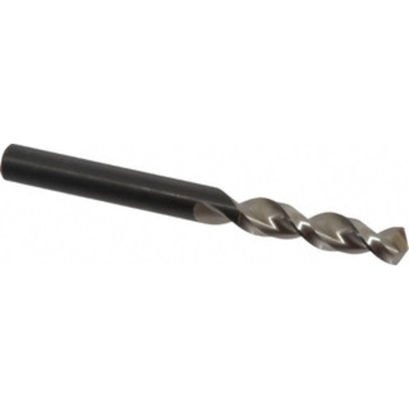 Walter Titex 0.2717 130 Parabolic Flute Vanadium High Speed Steel Screw Machine Drill Bit Bright Finish, Right Hand Cut, 34mm Flute Length, 2-29/32 OAL, Split Point, Straight Shank 5057222 – 01423755