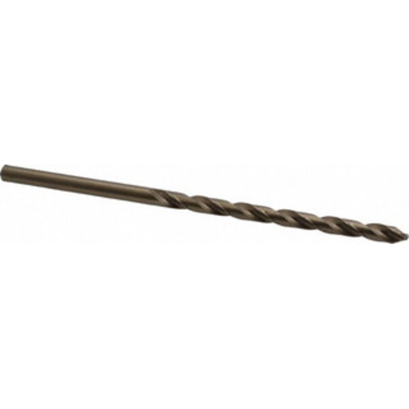 Chicago-Latrobe 17/64 135 Spiral Flute Cobalt Taper Length Drill Bit Oxide/Gold Finish, 3-7/8 Flute Length, 6-1/4 OAL, Split Point, Straight Shank, Series 520 44817 – 81410177