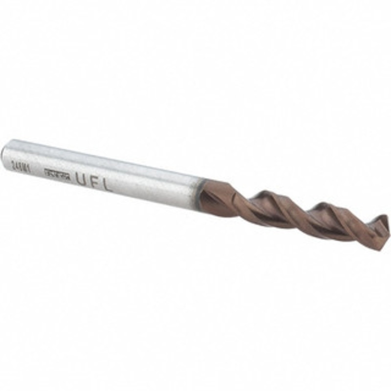Walter Titex 3/16 130 Parabolic Flute Cobalt Screw Machine Drill Bit AlCrN Finish, Right Hand Cut, 26mm Flute Length, 62mm OAL, Conical+U Point, Straight Shank 5337144 – 93869998