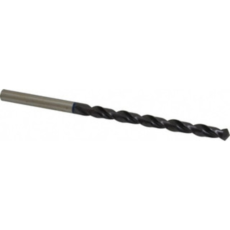Accupro 3/8 118 Spiral Flute Vanadium High Speed Steel Taper Length Drill Bit TiAlN Finish, 121mm Flute Length, 184mm OAL, Faceted Point, Straight Shank 1BT0953-AC – 05495478