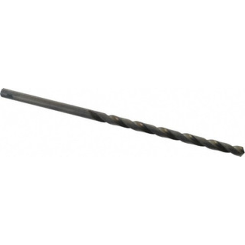 Chicago-Latrobe 15/64 118 Spiral Flute High Speed Steel Taper Length Drill Bit Oxide Finish, 3-3/4 Flute Length, 6-1/8 OAL, Standard Point, Straight Shank, Series 120 49715 – 81400152