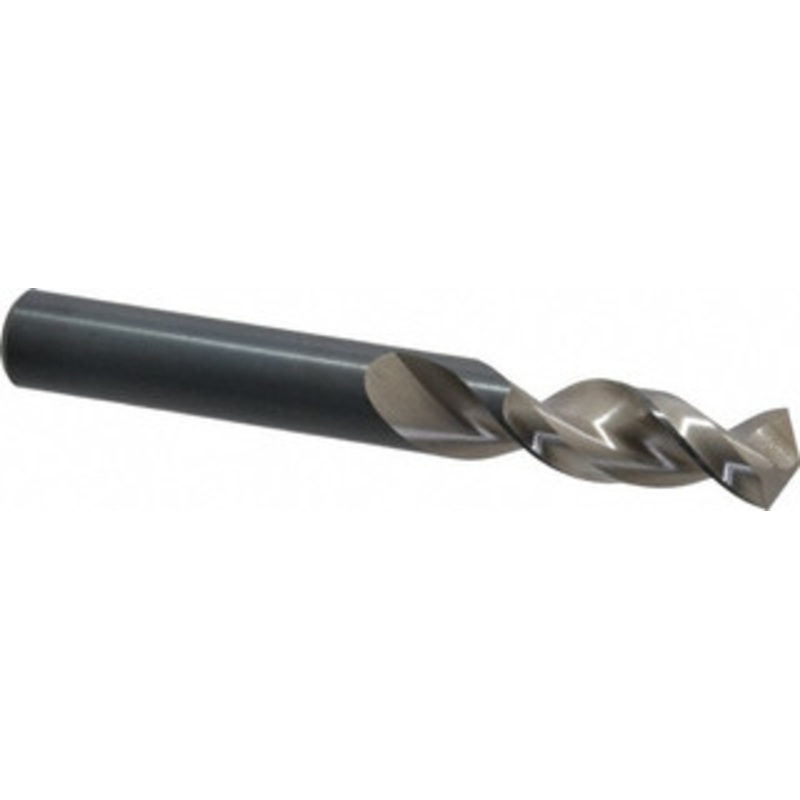 Walter Titex 17/32 130 Parabolic Flute Vanadium High Speed Steel Screw Machine Drill Bit Bright Finish, Right Hand Cut, 54mm Flute Length, 4-7/32 OAL, Split Point, Straight Shank 5153741 – 01254929