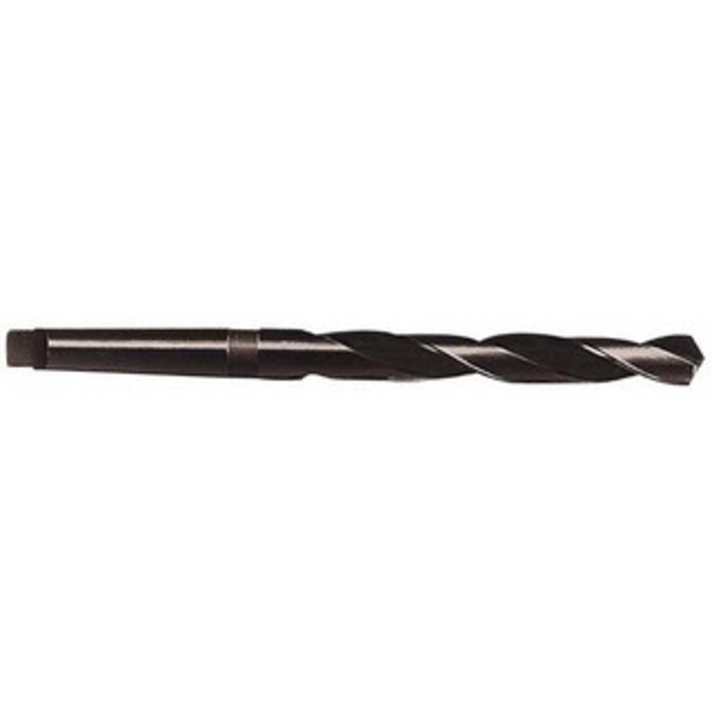 Chicago-Latrobe 1-11/32, 4MT 118 Point High Speed Steel Taper Shank Drill Bit Oxide Finish, 8-3/4 Flute Length, 14-3/8 OAL, Spiral Flute, Series 110 53186 – 81541229