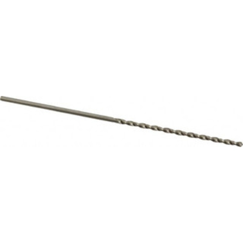 Chicago-Latrobe 5/64 118 Spiral Flute High Speed Steel Taper Length Drill Bit Bright Finish, 2 Flute Length, 3-3/4 OAL, Standard Point, Straight Shank, Series 120B 50105 – 81554057