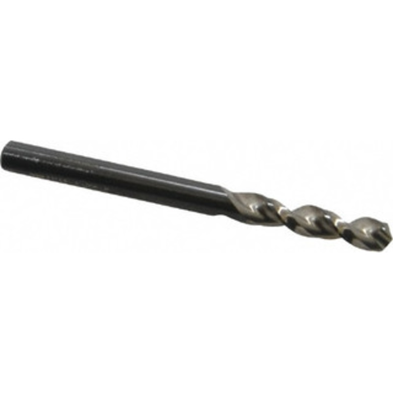 Walter Titex 0.1969 130 Parabolic Flute Vanadium High Speed Steel Screw Machine Drill Bit Bright Finish, Right Hand Cut, 1-1/32 Flute Length, 2-7/16 OAL, Split Point, Straight Shank 5057200 – 01423185