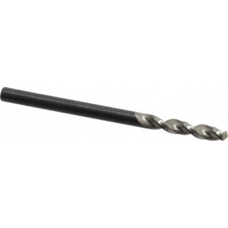 Walter Titex 1/8 130 Parabolic Flute Vanadium High Speed Steel Screw Machine Drill Bit Bright Finish, Right Hand Cut, 18mm Flute Length, 1-15/16 OAL, Split Point, Straight Shank 5057123 – 01420082
