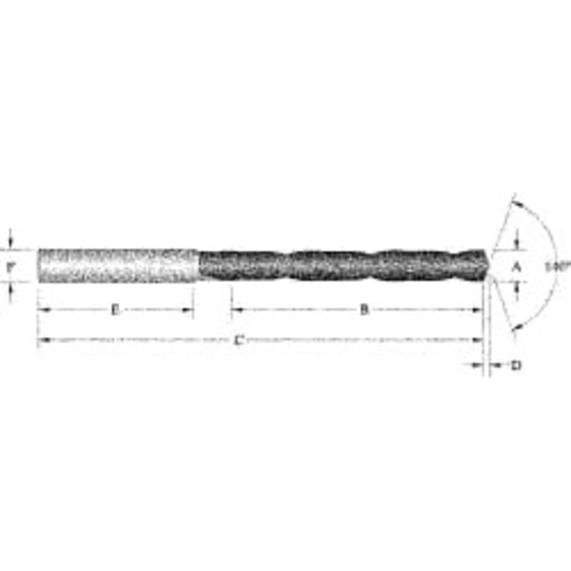 Allied Machine 5/8 140 Spiral Flute Solid Carbide Taper Length Drill Bit Multilayer Finish, 8.54 OAL, Standard Point, Straight Shank, Through Coolant, Series ASC320 390E06250A21M – 04596821
