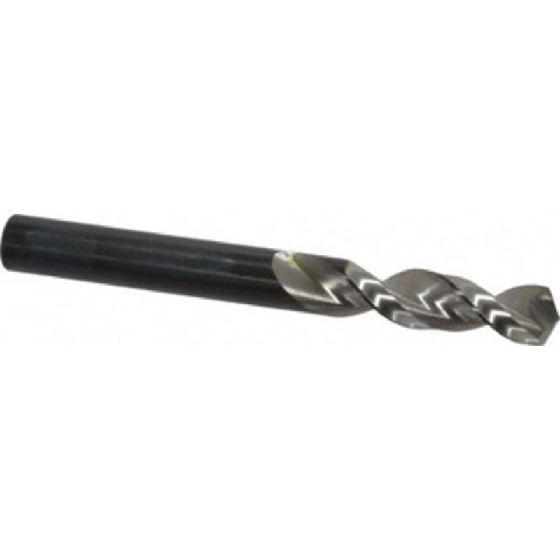 Walter Titex 0.332 130 Parabolic Flute Vanadium High Speed Steel Screw Machine Drill Bit Bright Finish, Right Hand Cut, 1-7/16 Flute Length, 3-1/8 OAL, Split Point, Straight Shank 5153730 – 01254812