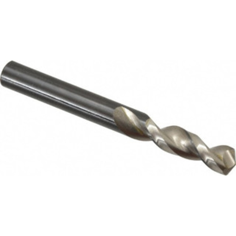 Walter Titex 0.3583 130 Parabolic Flute Vanadium High Speed Steel Screw Machine Drill Bit Bright Finish, Right Hand Cut, 1-9/16 Flute Length, 3-5/16 OAL, Split Point, Straight Shank 5057247 – 01424415