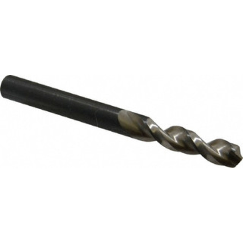 Walter Titex 19/64 130 Parabolic Flute Vanadium High Speed Steel Screw Machine Drill Bit Bright Finish, Right Hand Cut, 1-7/16 Flute Length, 3-1/8 OAL, Split Point, Straight Shank 5057158 – 01420199