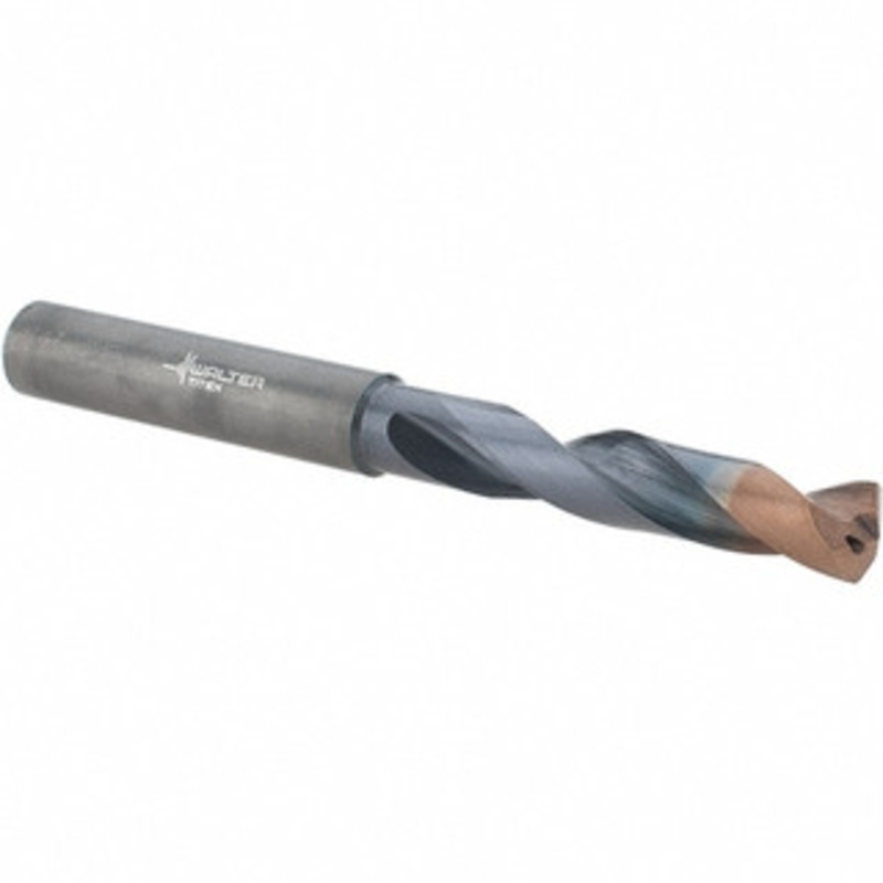Walter Titex 9/32 140 Spiral Flute Solid Carbide Screw Machine Drill Bit Double Coating Finish, Right Hand Cut, 41mm Flute Length, 79mm OAL, X-treme Plus Point, Straight Shank, Through Coolant 5537178 – 71972111