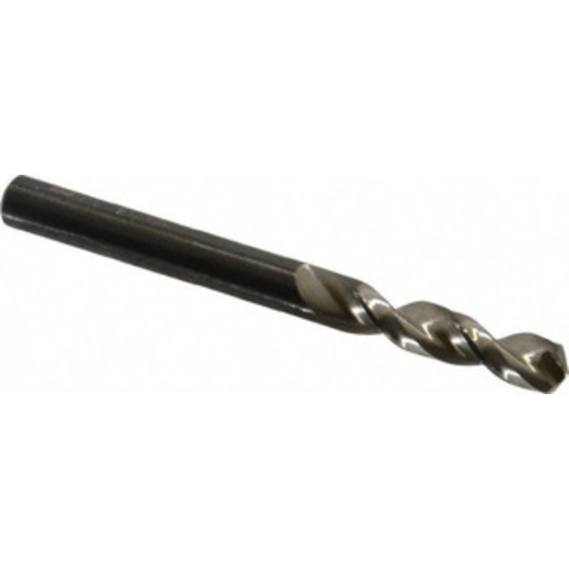 Walter Titex Letter E (1/4) 130 Parabolic Flute Vanadium High Speed Steel Screw Machine Drill Bit Bright Finish, Right Hand Cut, 1-7/32 Flute Length, 2-3/4 OAL, Split Point, Straight Shank 5057122 – 01420165