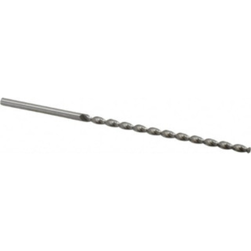 Accupro 1/8 130 Parabolic Flute Vanadium High Speed Steel Taper Length Drill Bit Bright Finish, 2-23/32 Flute Length, 4-3/16 OAL, Split Point, Straight Shank 1100318-AC – 85946036