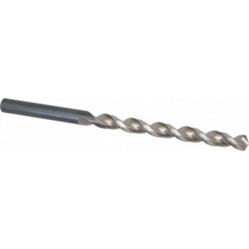 Walter Titex 31/64 130 Parabolic Flute High Speed Steel Taper Length Drill Bit Oxide Finish, 5-9/32 Flute Length, 8-1/16 OAL, Standard Point, Straight Shank, Series A1522 5061894 – 01465319