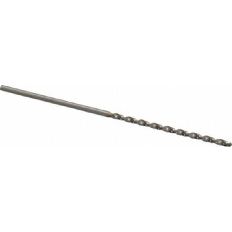 Chicago-Latrobe 1/8 118 Spiral Flute High Speed Steel Taper Length Drill Bit Bright Finish, 2-3/4 Flute Length, 5-1/8 OAL, Standard Point, Straight Shank, Series 120B 50108 – 81554081