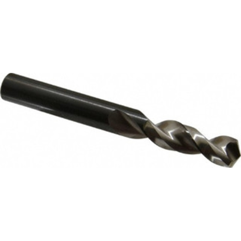 Walter Titex 15/32 130 Parabolic Flute Vanadium High Speed Steel Screw Machine Drill Bit Bright Finish, Right Hand Cut, 2 Flute Length, 4-1/32 OAL, Split Point, Straight Shank 5057147 – 01420306