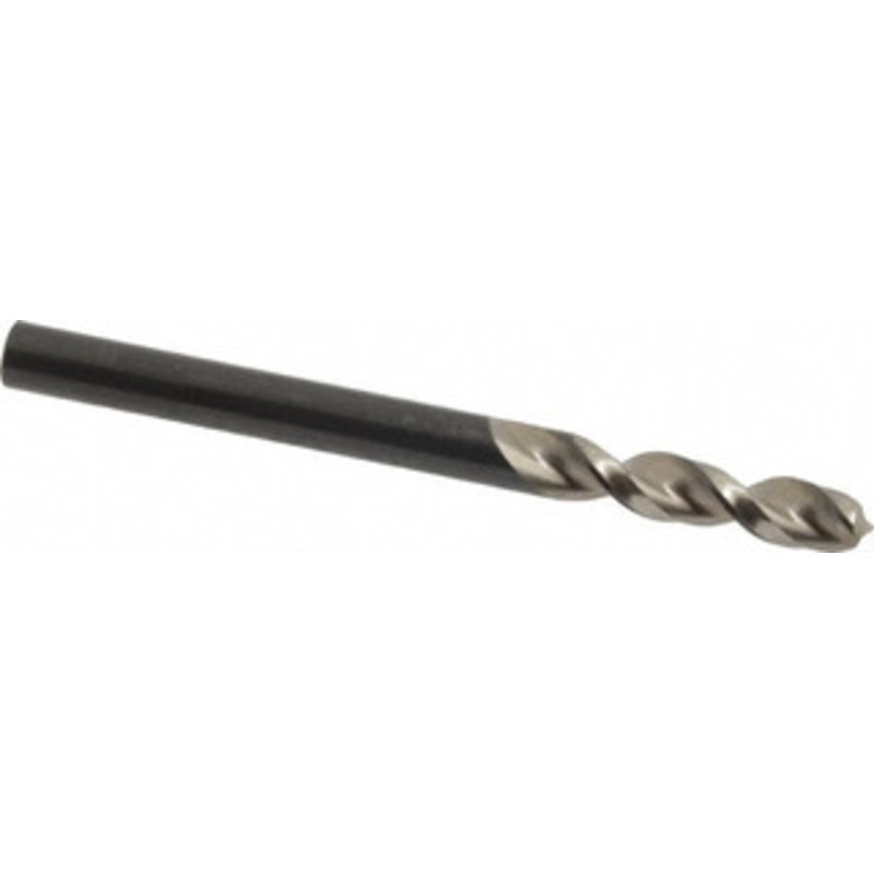 Walter Titex 0.1929 130 Parabolic Flute Vanadium High Speed Steel Screw Machine Drill Bit Bright Finish, Right Hand Cut, 1-1/32 Flute Length, 2-7/16 OAL, Split Point, Straight Shank 5057199 – 01423151