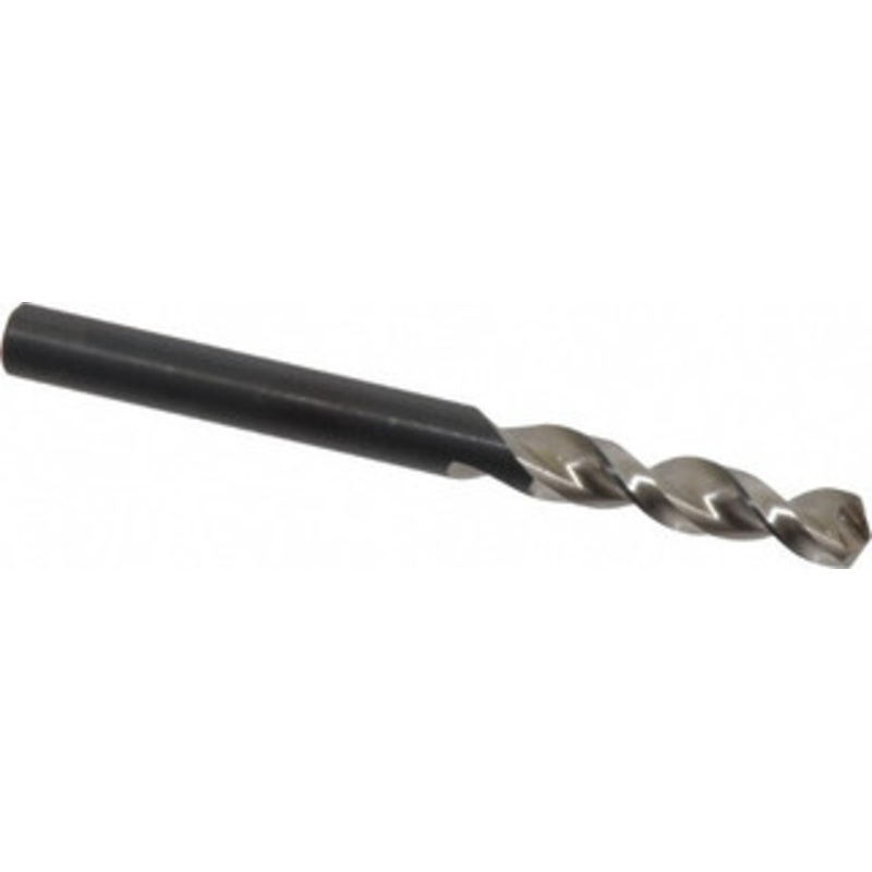 Walter Titex 0.238 130 Parabolic Flute Vanadium High Speed Steel Screw Machine Drill Bit Bright Finish, Right Hand Cut, 31mm Flute Length, 70mm OAL, Split Point, Straight Shank 5153715 – 01254671