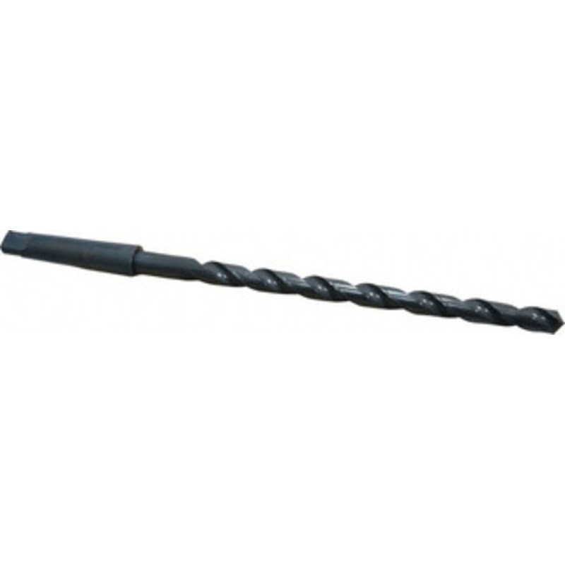Chicago-Latrobe 1/2, 2MT 118 Point High Speed Steel Taper Shank Drill Bit Oxide Finish, 8 Flute Length, 12 OAL, Spiral Flute, Series 110X 51371 – 81360323