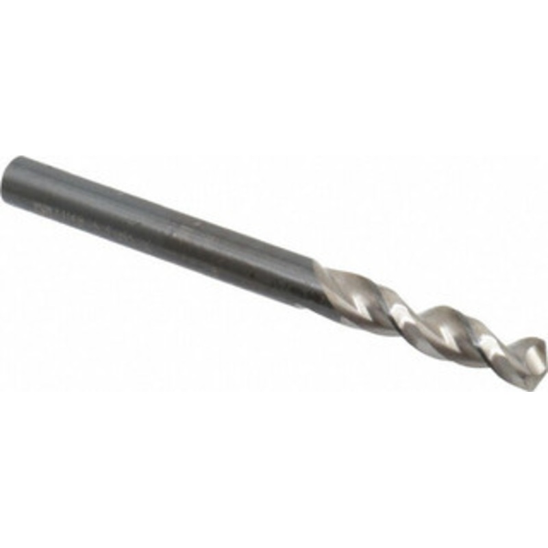 Walter Titex 0.2087 130 Parabolic Flute Vanadium High Speed Steel Screw Machine Drill Bit Bright Finish, Right Hand Cut, 1-1/32 Flute Length, 2-7/16 OAL, Split Point, Straight Shank 5057203 – 01423276