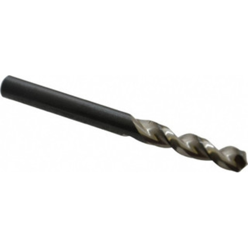 Walter Titex 0.242 130 Parabolic Flute Vanadium High Speed Steel Screw Machine Drill Bit Bright Finish, Right Hand Cut, 1-7/32 Flute Length, 2-3/4 OAL, Split Point, Straight Shank 5153716 – 01254689