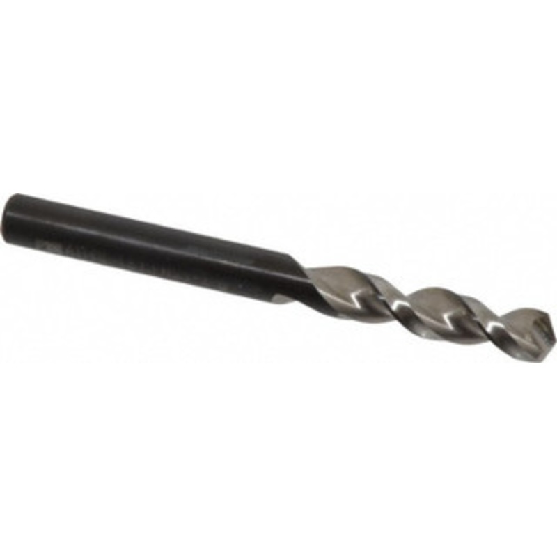 Walter Titex 0.272 130 Parabolic Flute Vanadium High Speed Steel Screw Machine Drill Bit Bright Finish, Right Hand Cut, 34mm Flute Length, 2-29/32 OAL, Split Point, Straight Shank 5153722 – 01254739