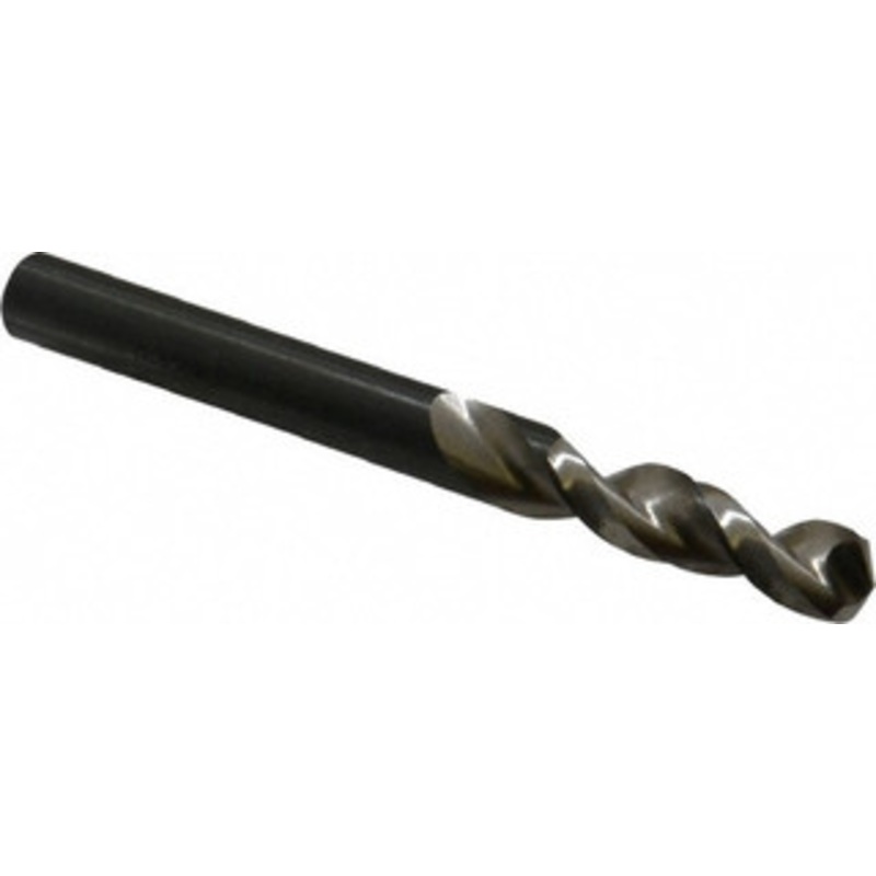 Walter Titex 0.2913 130 Parabolic Flute Vanadium High Speed Steel Screw Machine Drill Bit Bright Finish, Right Hand Cut, 34mm Flute Length, 2-29/32 OAL, Split Point, Straight Shank 5057227 – 01423904