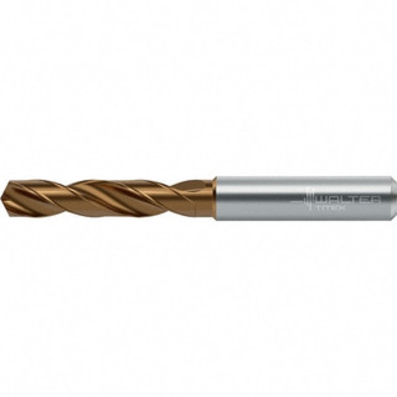 Walter Titex 6.9mm 140 Spiral Flute Solid Carbide Screw Machine Drill Bit TiSiAlCrN/AlTiN Finish, Right Hand Cut, 34mm Flute Length, 79mm OAL, Straight Shank 7377142 – 47847827