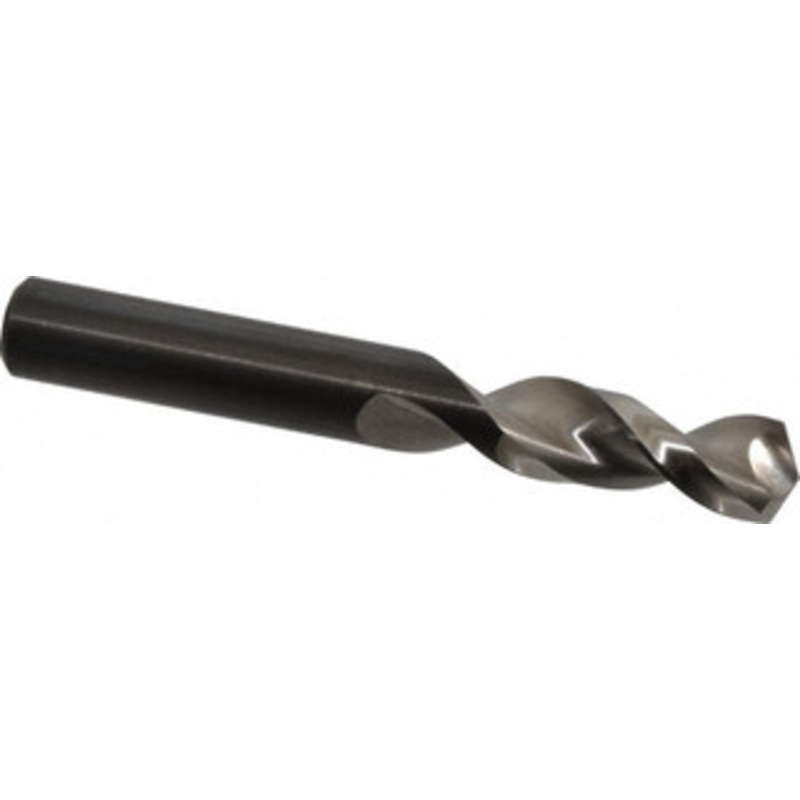 Walter Titex 9/16 130 Parabolic Flute Vanadium High Speed Steel Screw Machine Drill Bit Bright Finish, Right Hand Cut, 2-13/64 Flute Length, 4-3/8 OAL, Split Point, Straight Shank 5153750 – 01254945