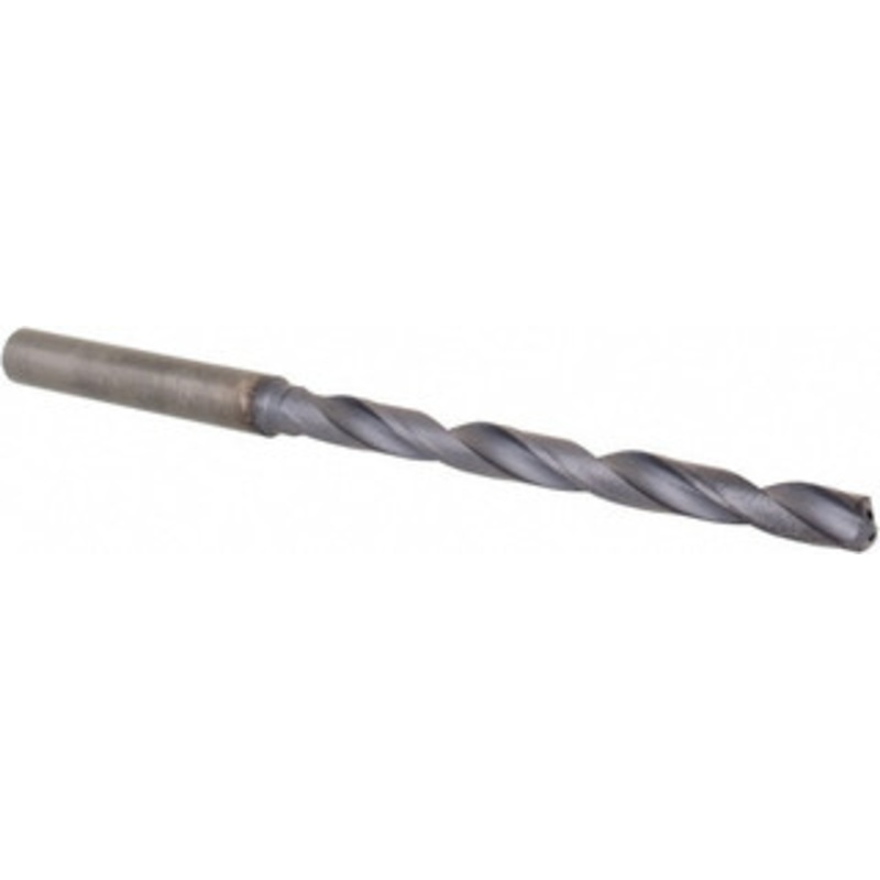 Allied Machine 5.00126mm 140 Spiral Flute Solid Carbide Taper Length Drill Bit Multilayer Finish, 101.1mm OAL, Standard Point, Straight Shank, Through Coolant, Series ASC320 390M05000A21M – 04596854